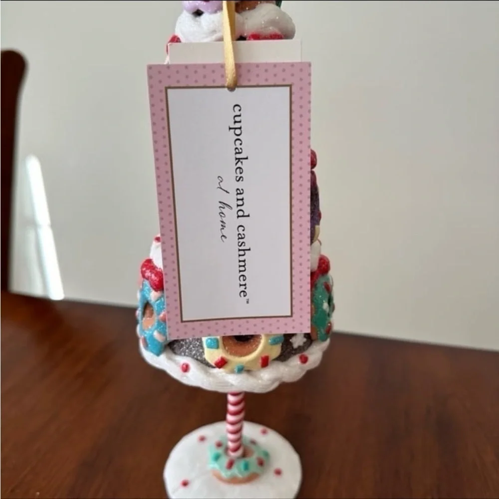 Cupcakes and Cashmere Christmas Gingerbread Glitter Doughnut Tree